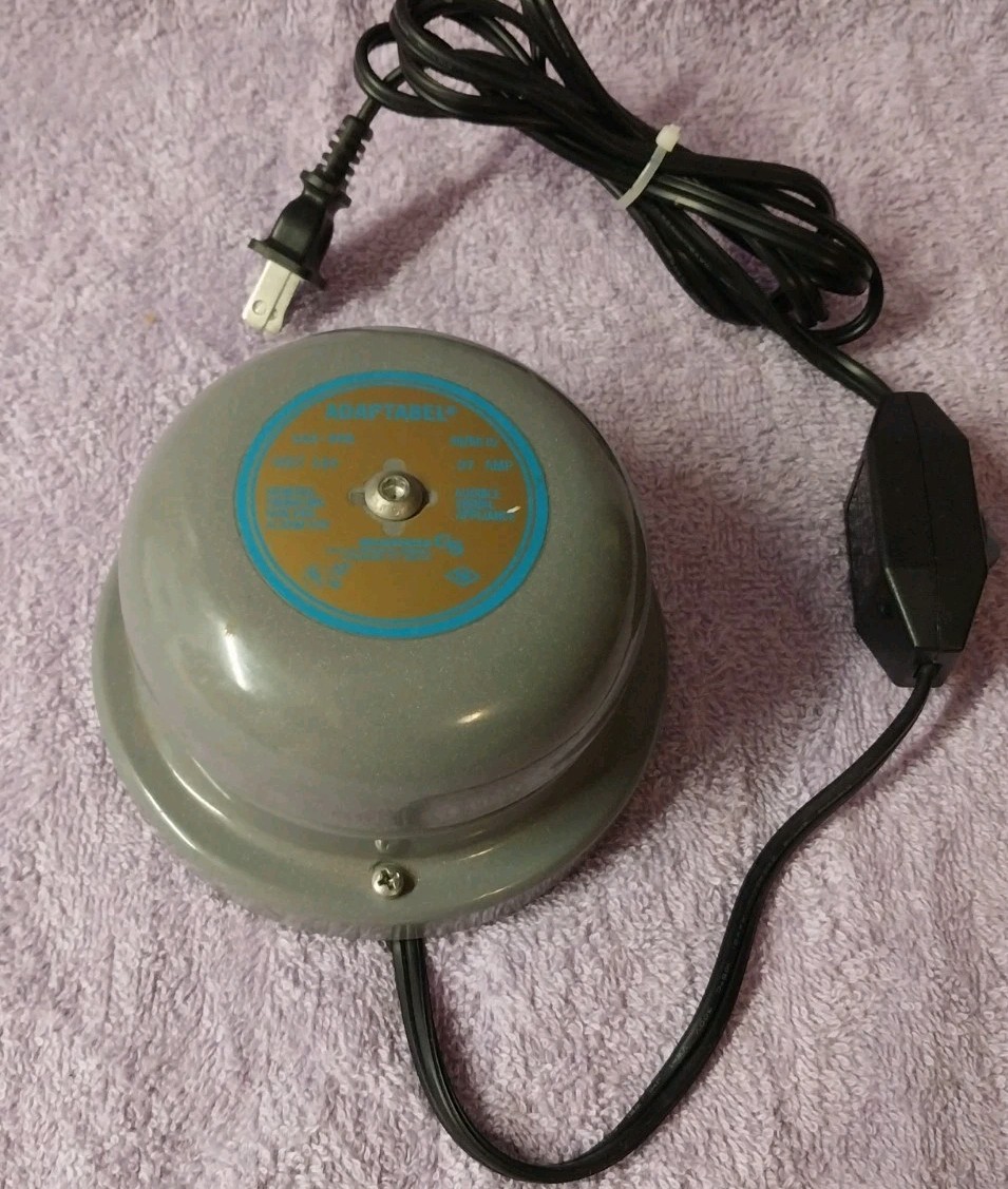 EDWARDS ADAPTABEL 340-4N5 120V BELL SIGNAL SECURITY SCHOOL BELL W/ MOUNT