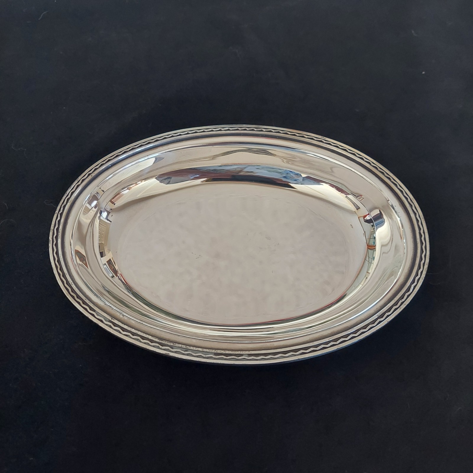 C.G. RÅSTRÖM Mid-Century Swedish Nickel Silver 7½-Inch Oval Serving Piece