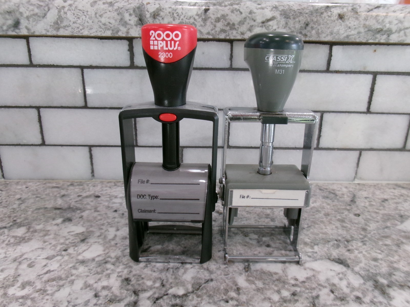 Inking Stamps, 2000 Plus & ClassiX M31, Band Shields, Set Of 2