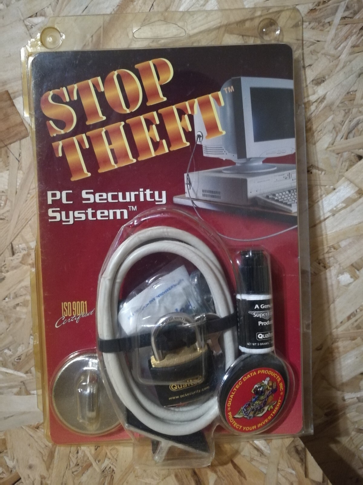 Qualtec Stop Theft Pc Security System 1997 ISO 9001 Certified Lok-Kit II #06413