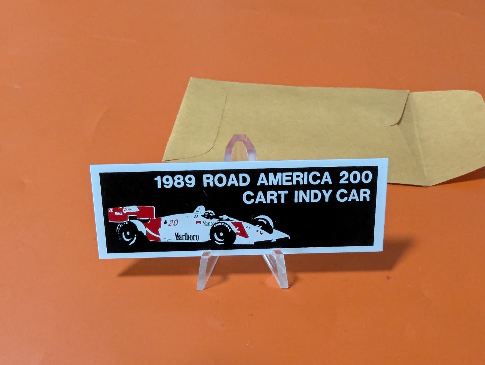 Road America Dash Plaque 1989 CART PPG Indy Car Road Races, Elkhart Lake Wis