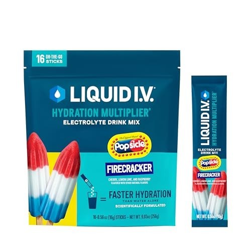 Liquid I.V. Hydration Electrolytes, Firecracker, 16 Count | Scientifically