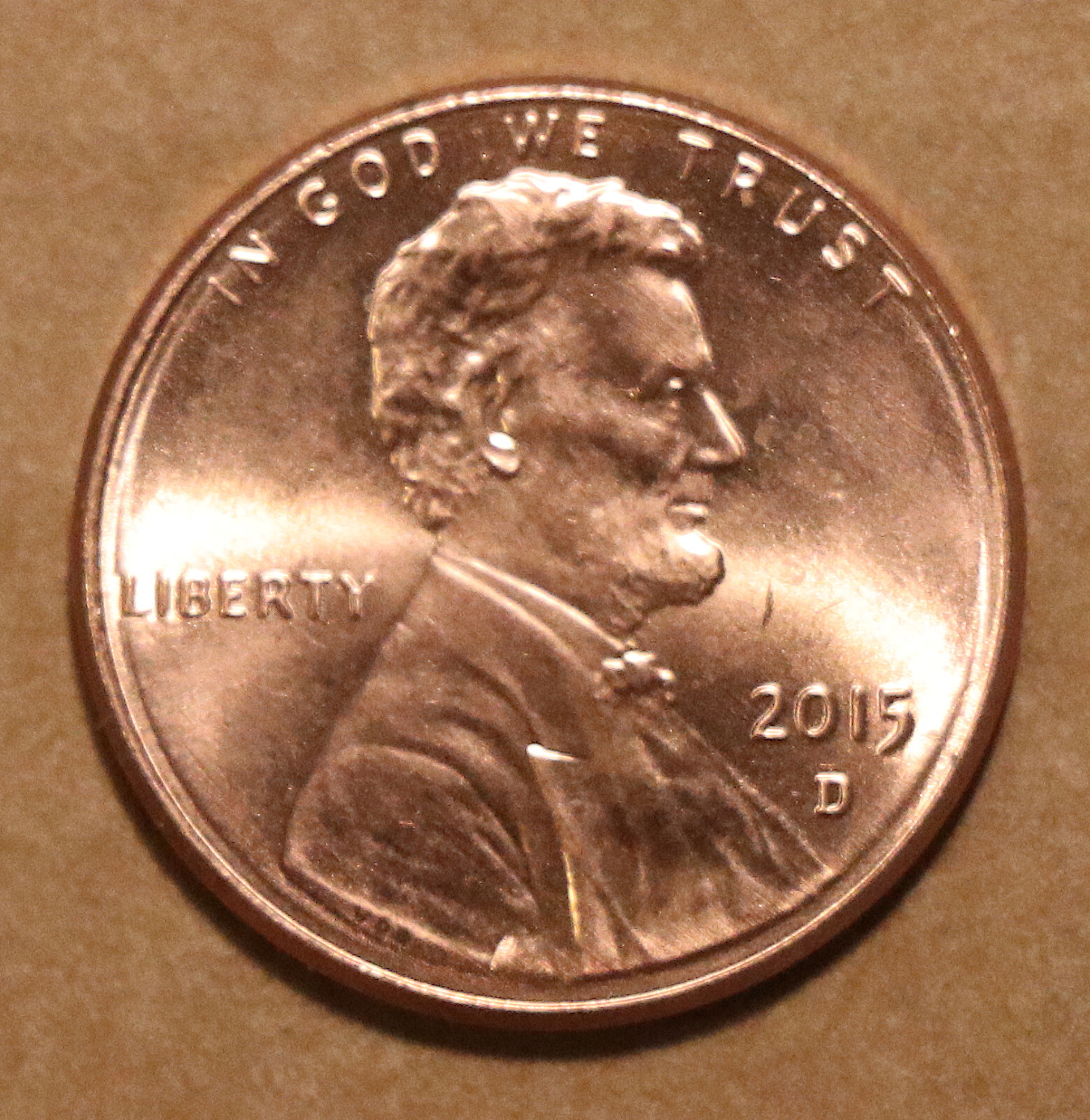 2015 D Lincoln Shield cents BU