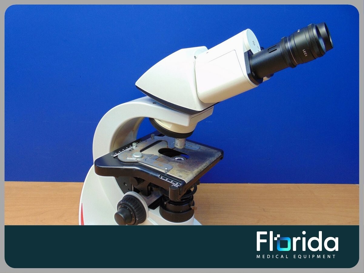 GOOD LEICA DM1000 LABORATORY MICROSCOPE REMOVED FROM WORKING ENVIRONMENT