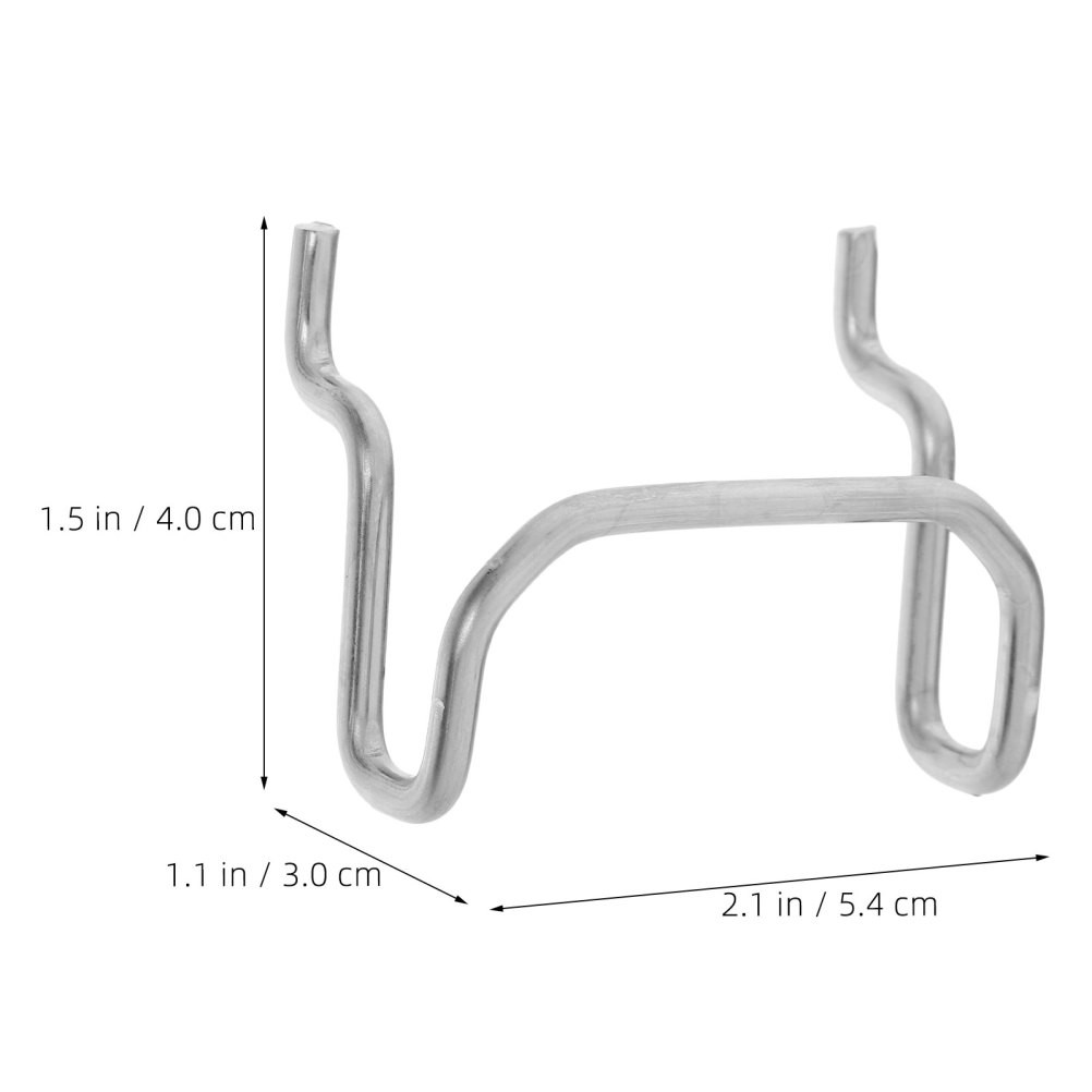 5Pcs Durable Stainless Steel Pegboard Hooks Heavy Duty for Garage and Workshop