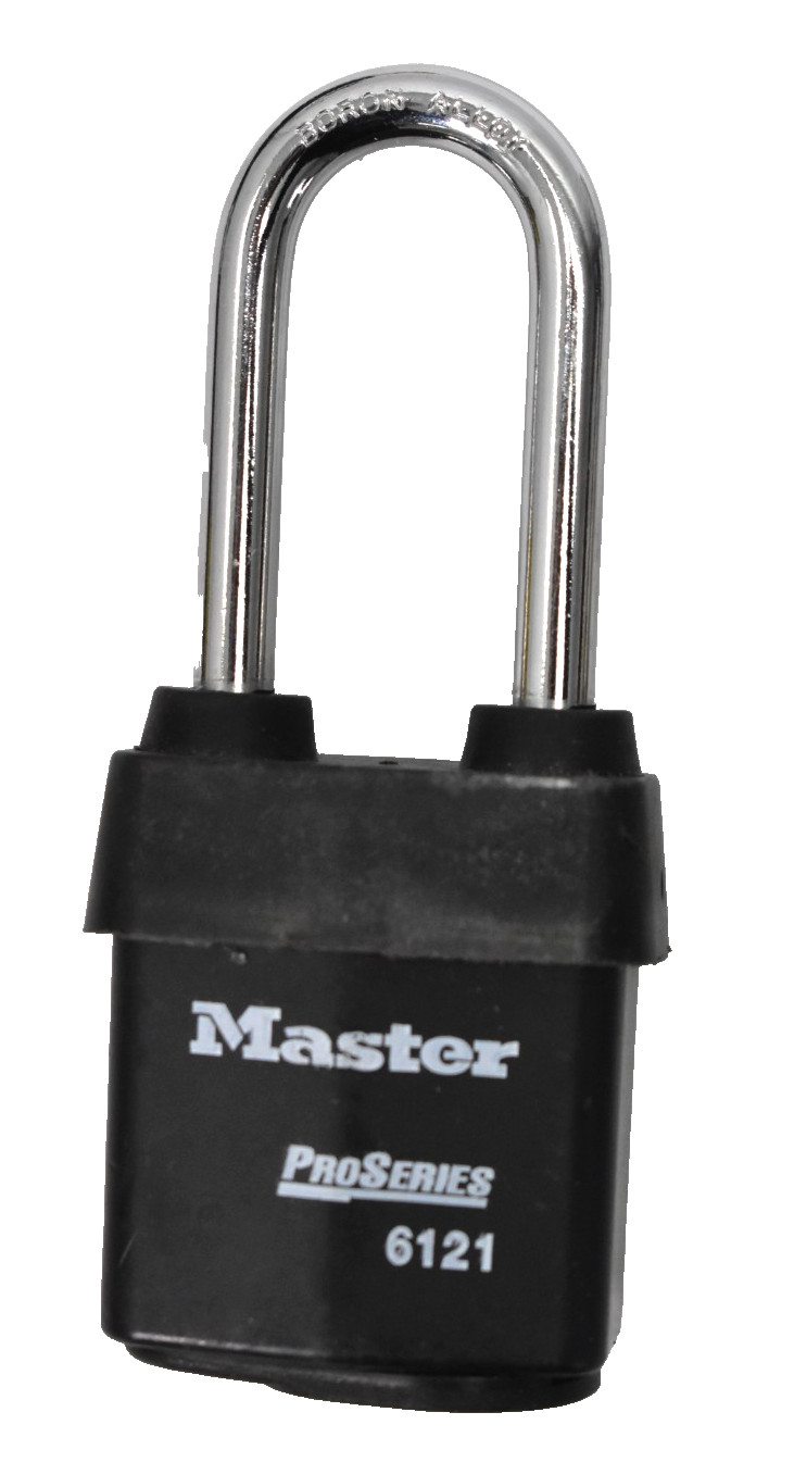 Master Pro Series 6121 Rekeyable Padlock Keyed Different NO KEYS Heavy Duty
