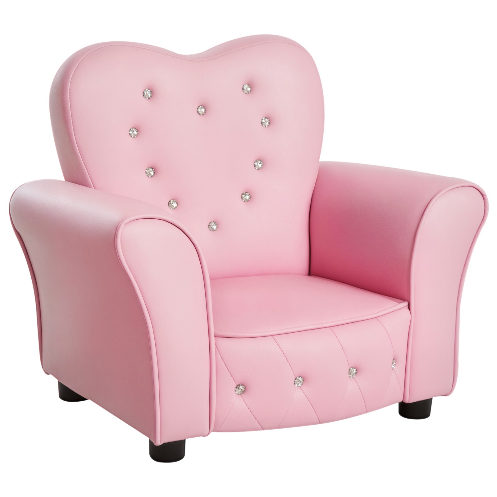 Kid Teen Sofa Armrest Chair Couch Children Toddler Birthday Gift Girls Pink