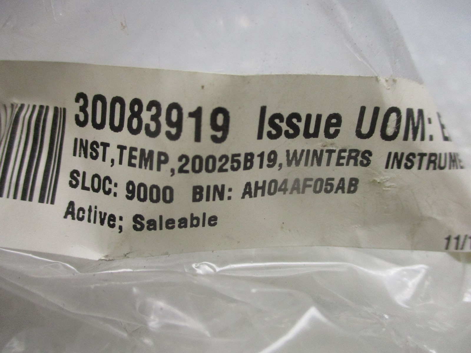 WINTERS 20025B19 THERMOMETER 0-250F NSNP
