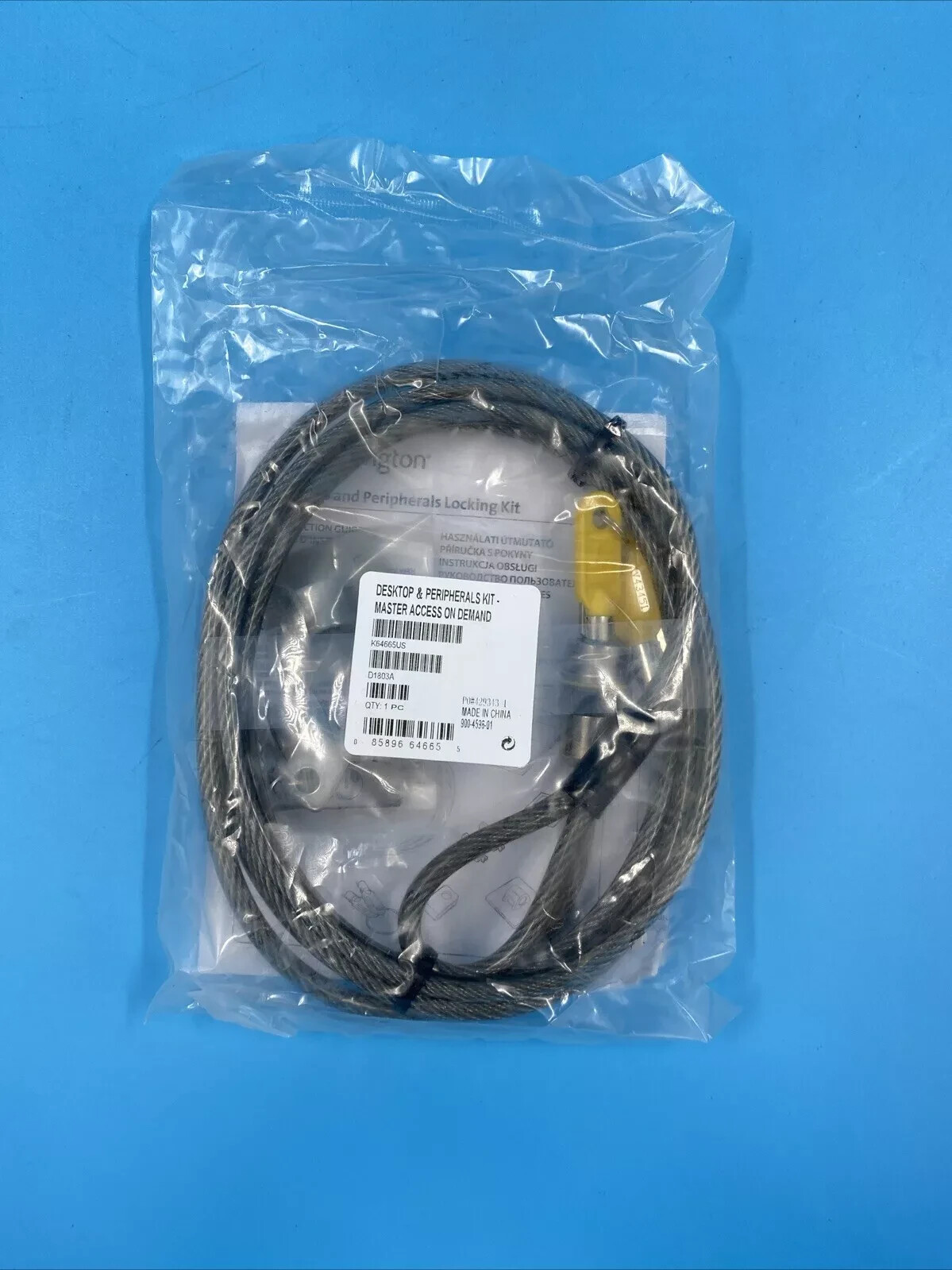 (LOT OF 26) New Sealed KENSINGTON Desktop & Peripherals Locking Kit Locks