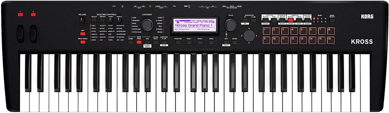 KORG Keyboard Synthesizer KROSS2 Cross 61 keys Super Matte Black