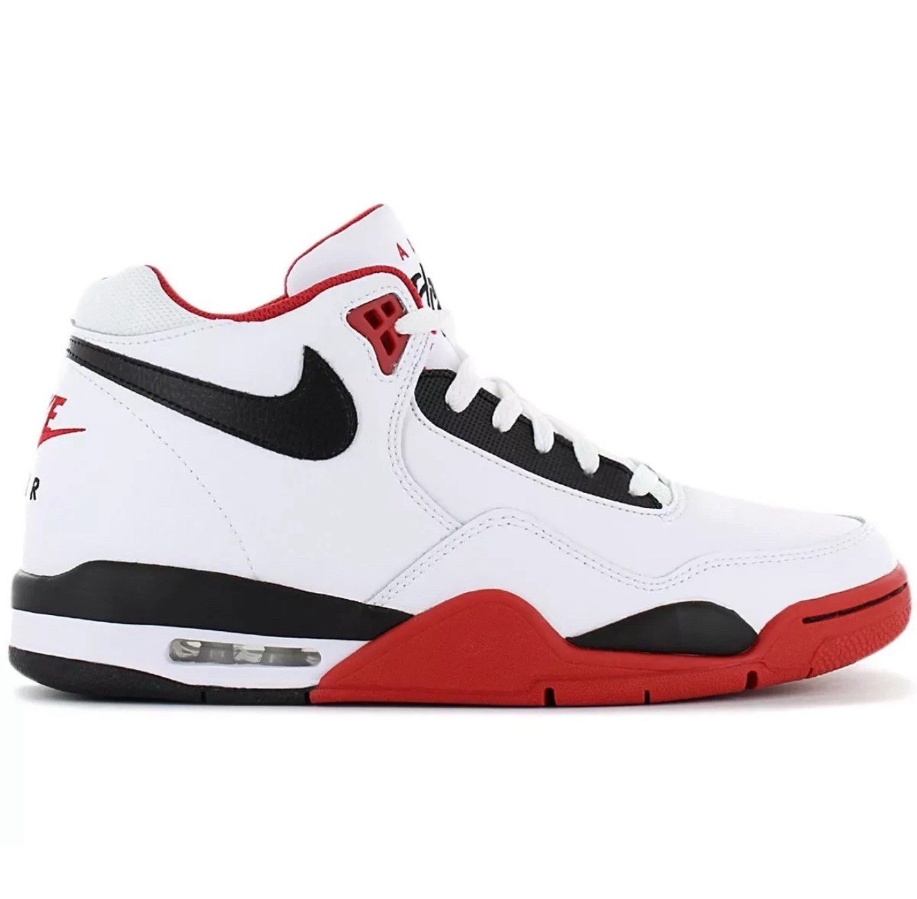 Nike Air Flight Legacy Black White Red Sneakers Retro OG BQ4212-100 Mens Size