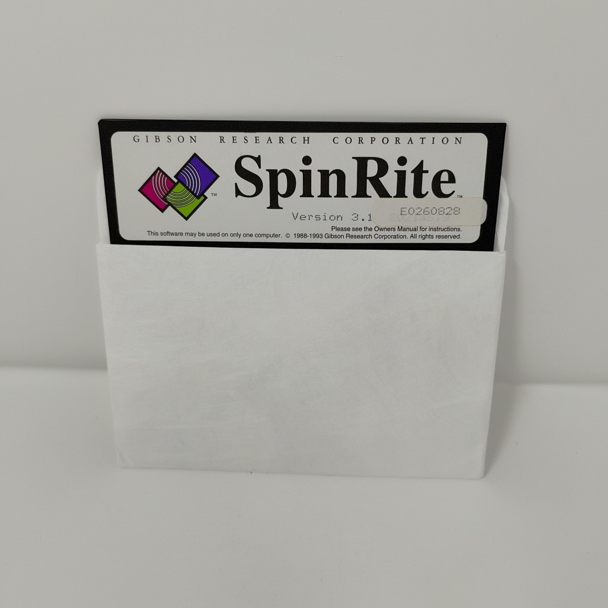 SpinRite 3.1 Disk Drive Data Recovery Software 3.5" 5.25" Floppy Disks + Manual