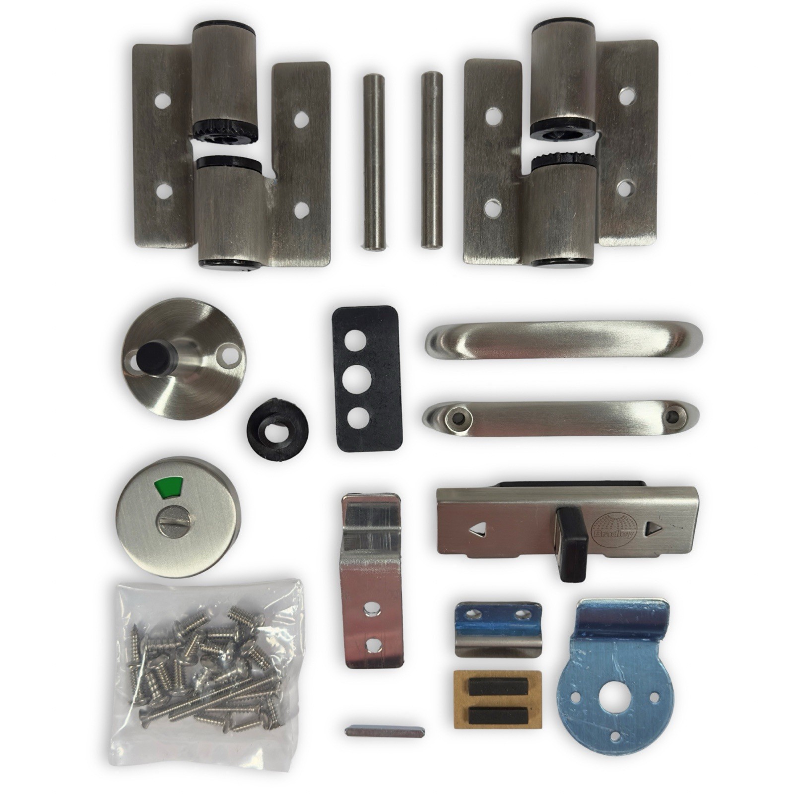 BRADLEY HDWC-SD2-S0567 HARDWARE KIT DOOR INSWING-ADA /OUTSWING SURF HINGE