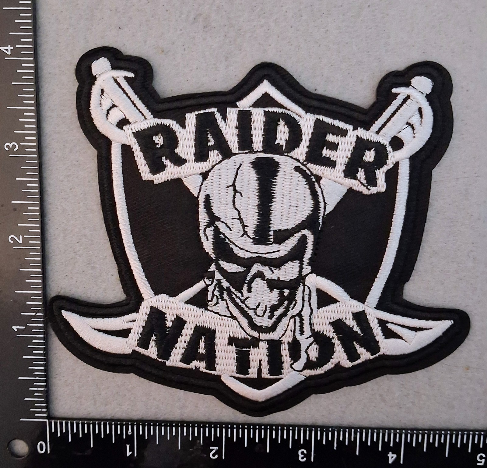 RAIDERS IRON ON PATCH