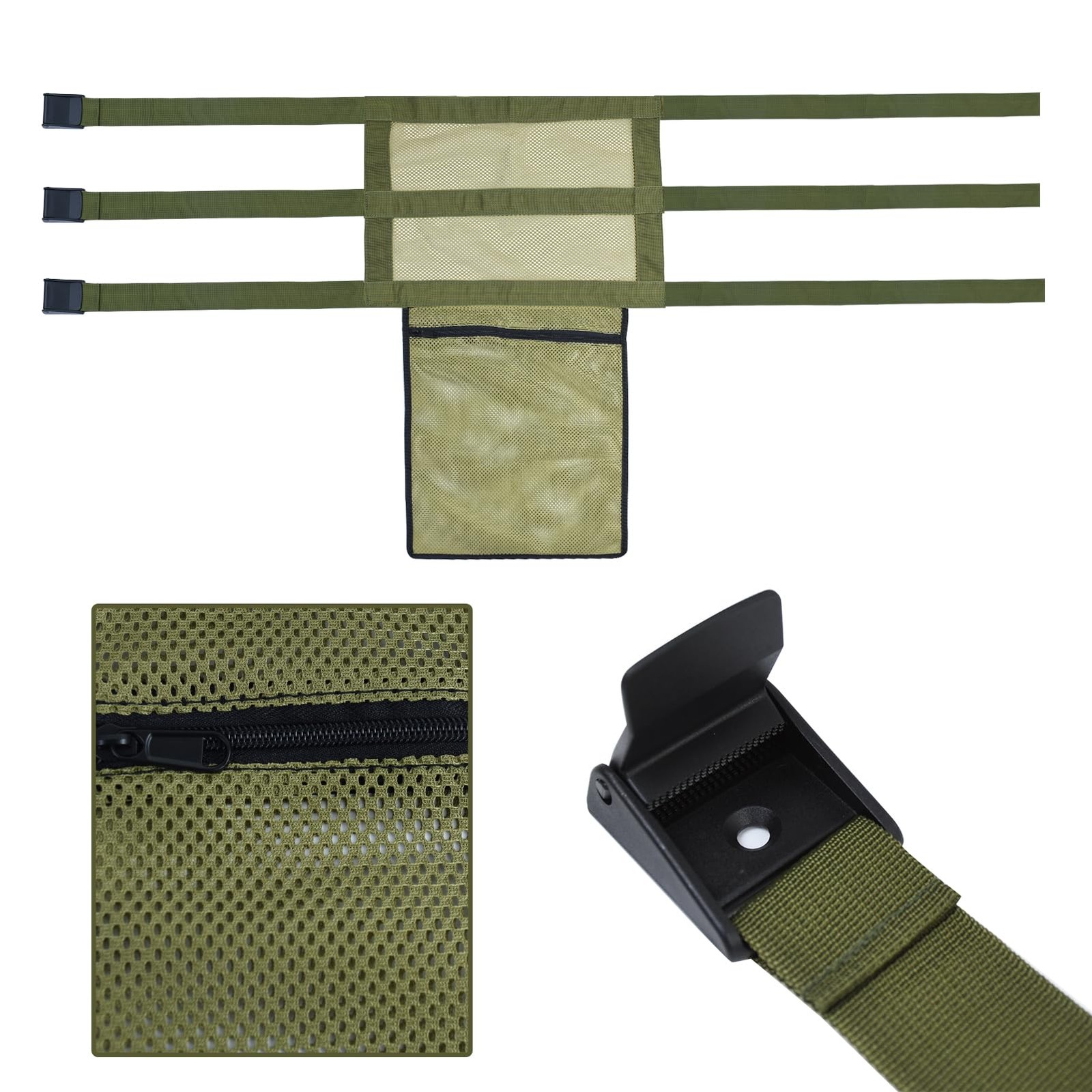 Universal Replacement Tree Stand Seat with Pocket, 16x12 Inch, Adjustable Strap