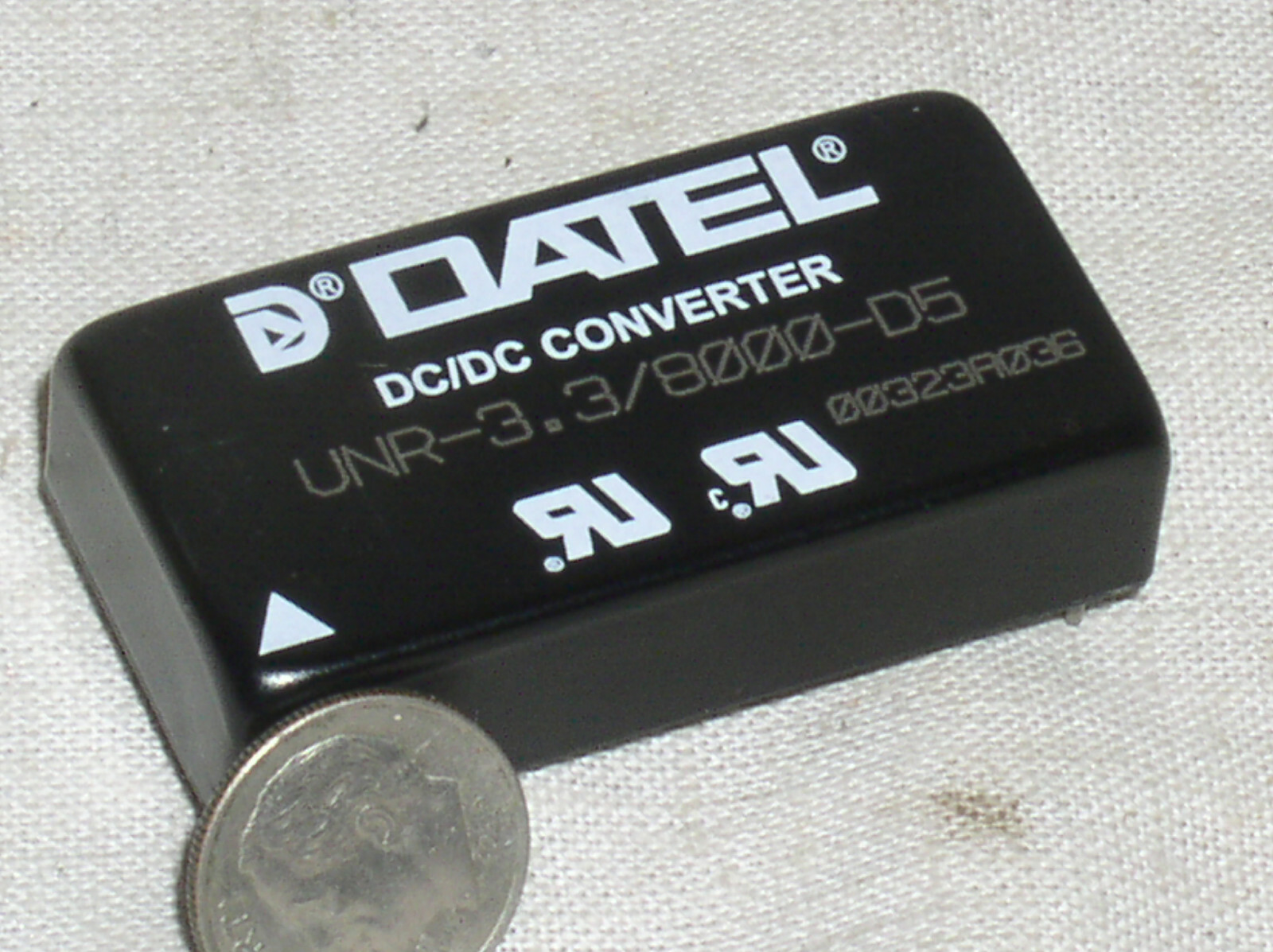 DATEL UNR-3.3/8000-D5 26 WATT 5V VOLT IN 3.3V OUT DC-DC 1/4 BRICK CONVERTER USA