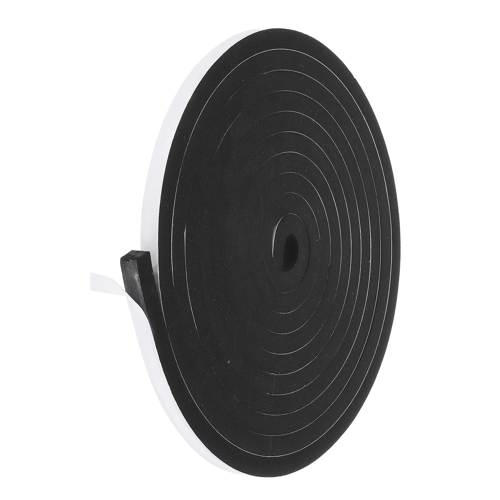 Weather Stripping Door Seal 1/2 Inch x 1/2 Inch x 16 Ft Self Adhesive Black