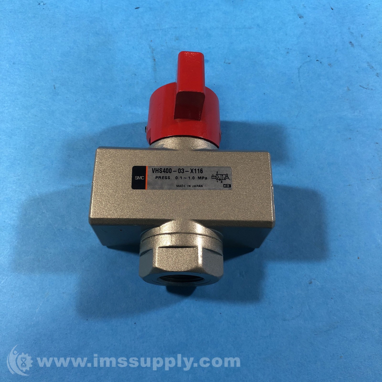 SMC VHS400-03-X116 3 Port Hand Valve FNIP