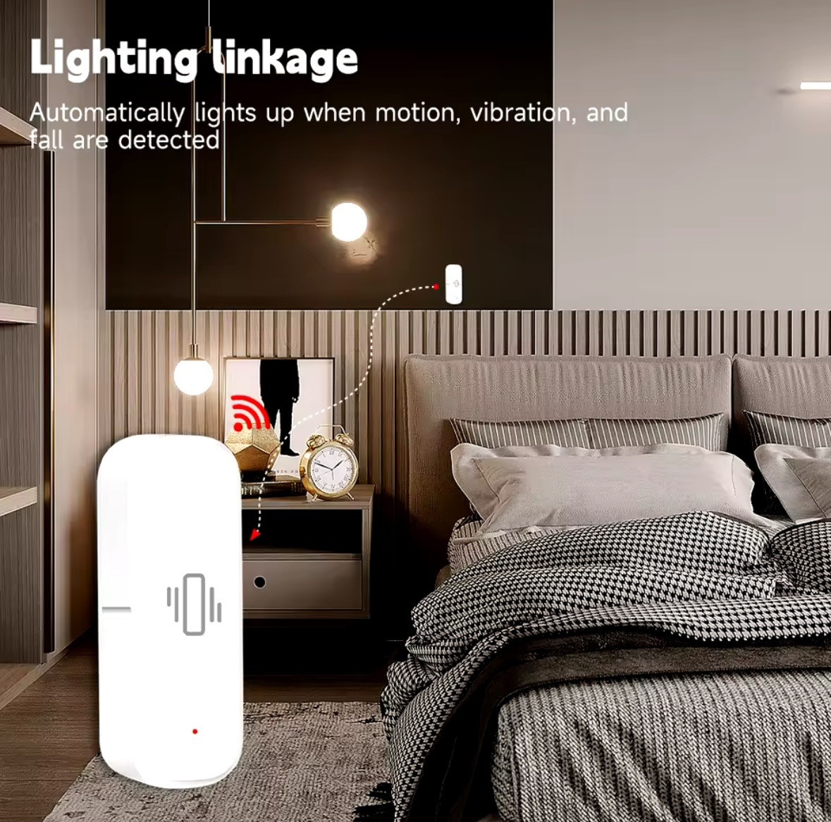 Smart Home WiFi Vibration Sensor Remote Control Home Security