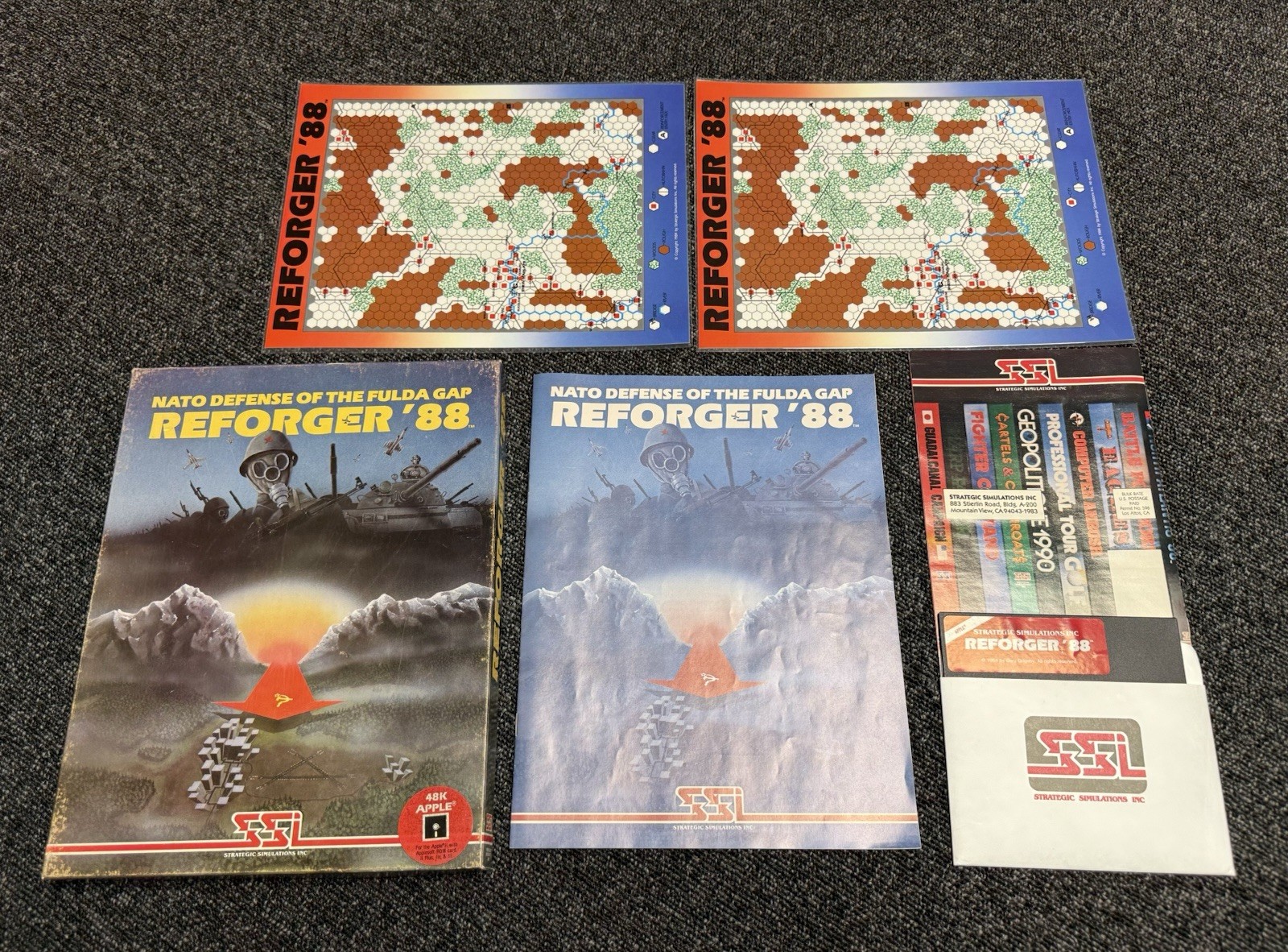 Nato Defense Reforger 88 For Apple SSI (Strategic Simulations Inc) Complete CIB