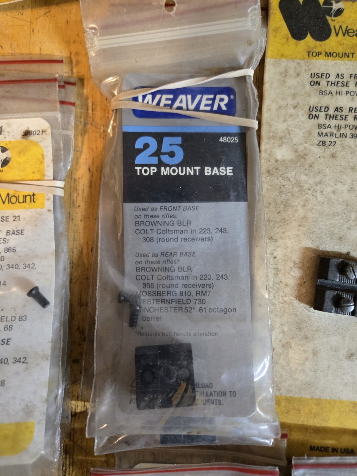 (1) weaver scope mount bases #12-46 (sold individually)
