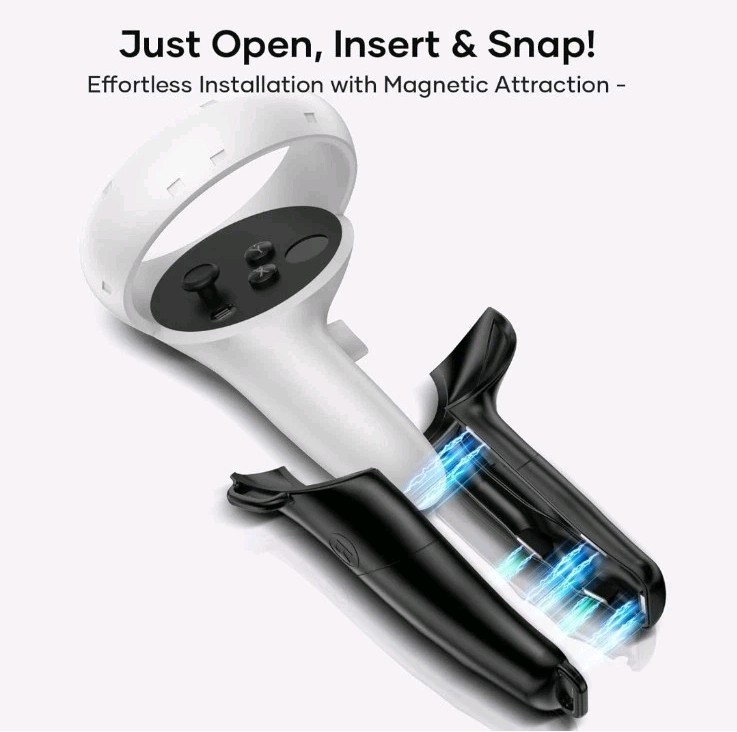 Magnetic ErgoGrip for Meta Quest 3
