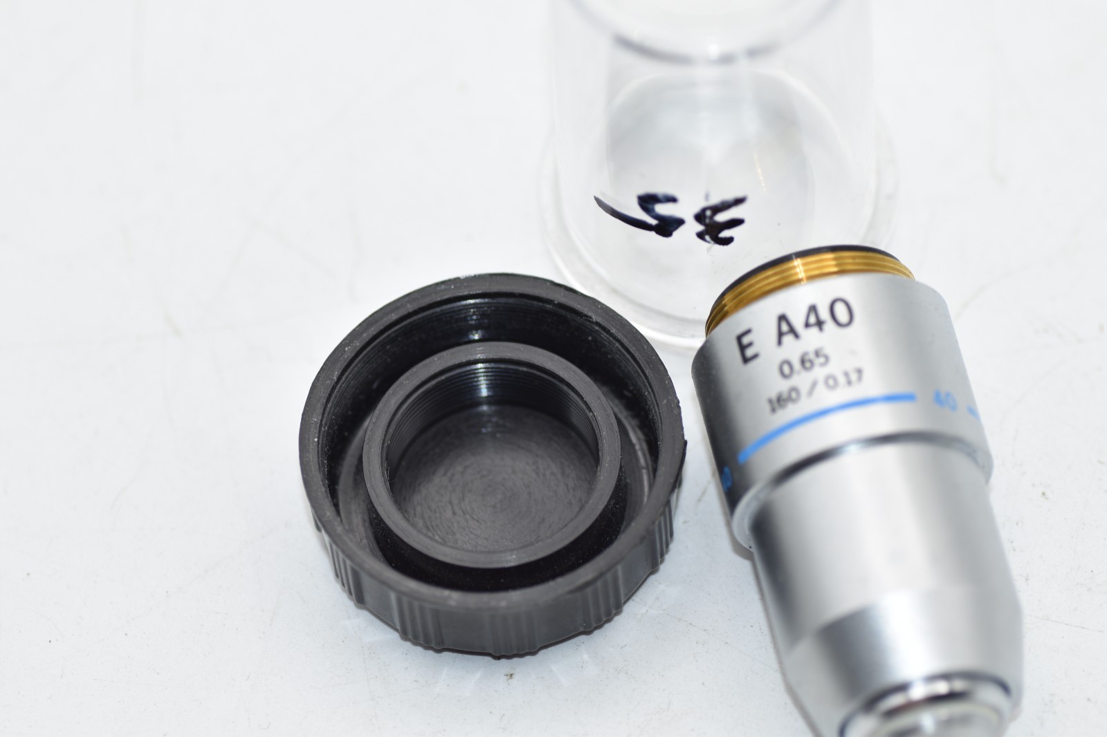 OLYMPUS MICROSCOPE OBJECTIVE N.O.S E A40 0.65 160/0.17