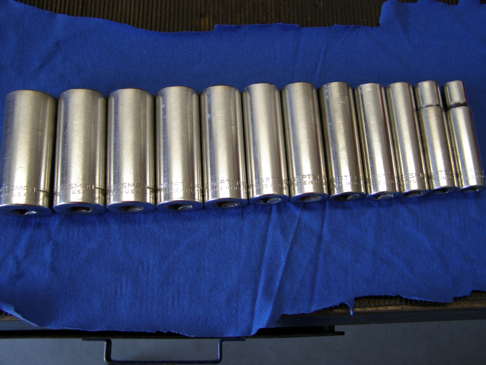 Craftsman 1/2" Drive  SAE  12 Piece DEEP Socket Set USA Made