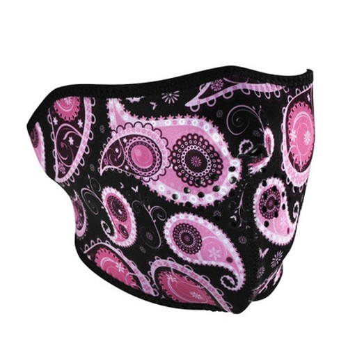 Zan Headgear FACE MASK NEO 1/2 PUR PAISLEY WNFM162H