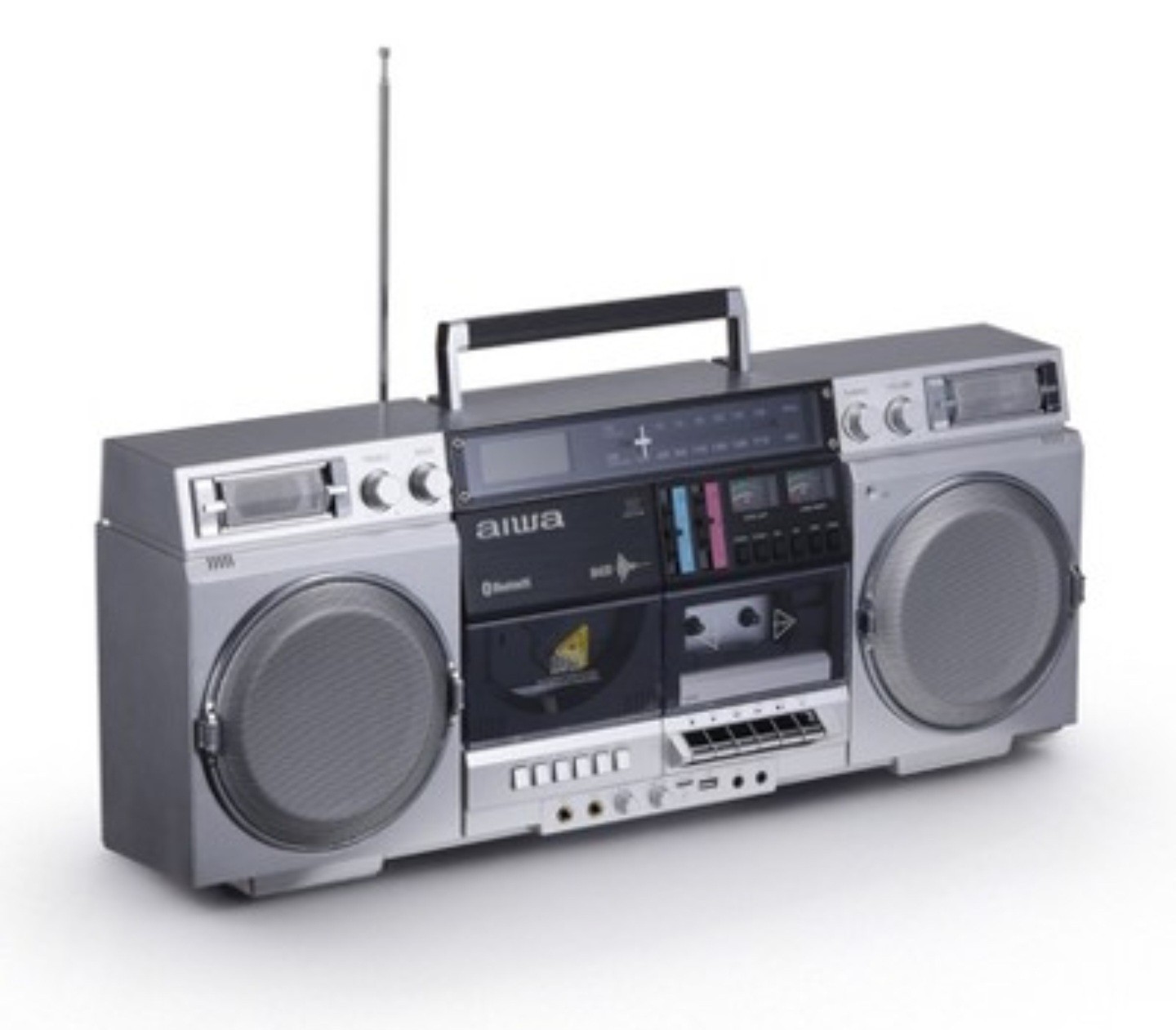Aiwa Retro Boombox (Silver)