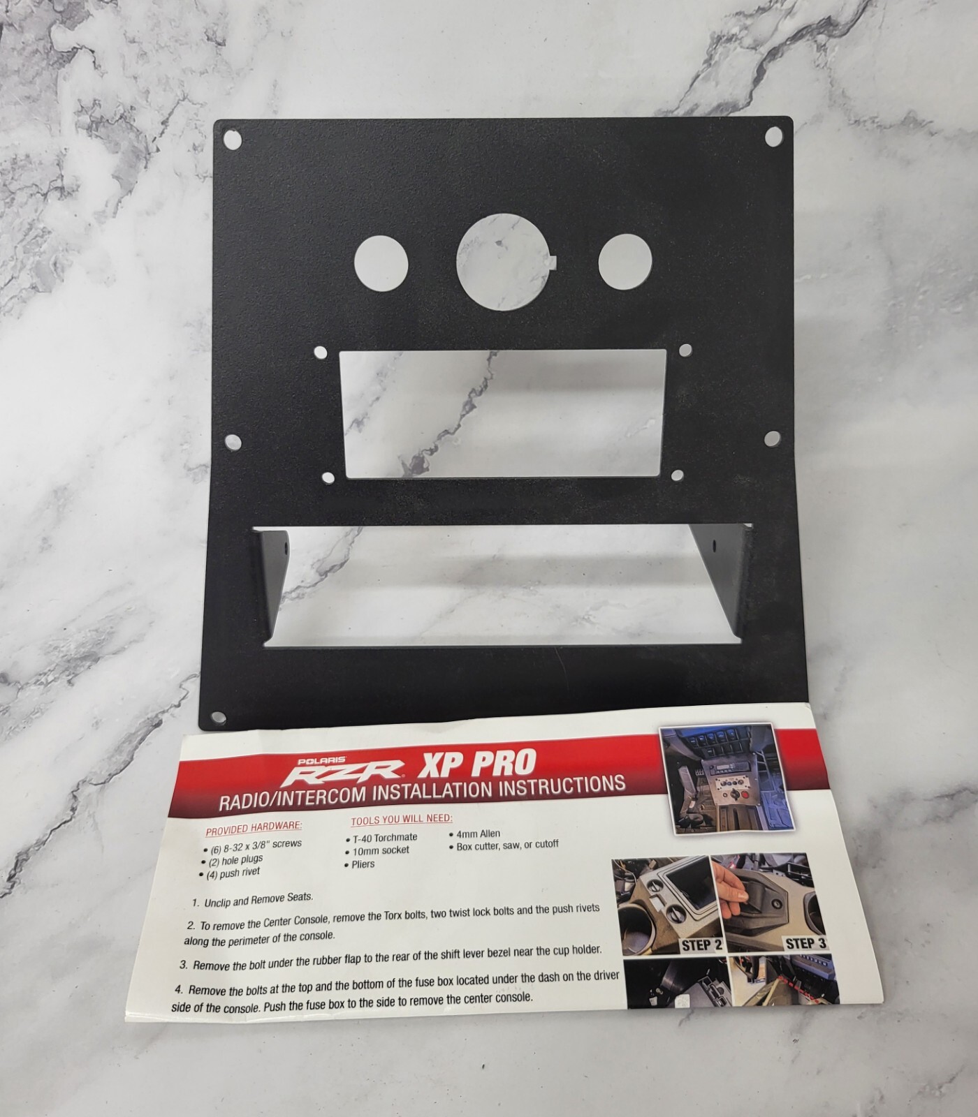 PCI Race Radios RZR XP PRO Console Radio/Intercom Bracket