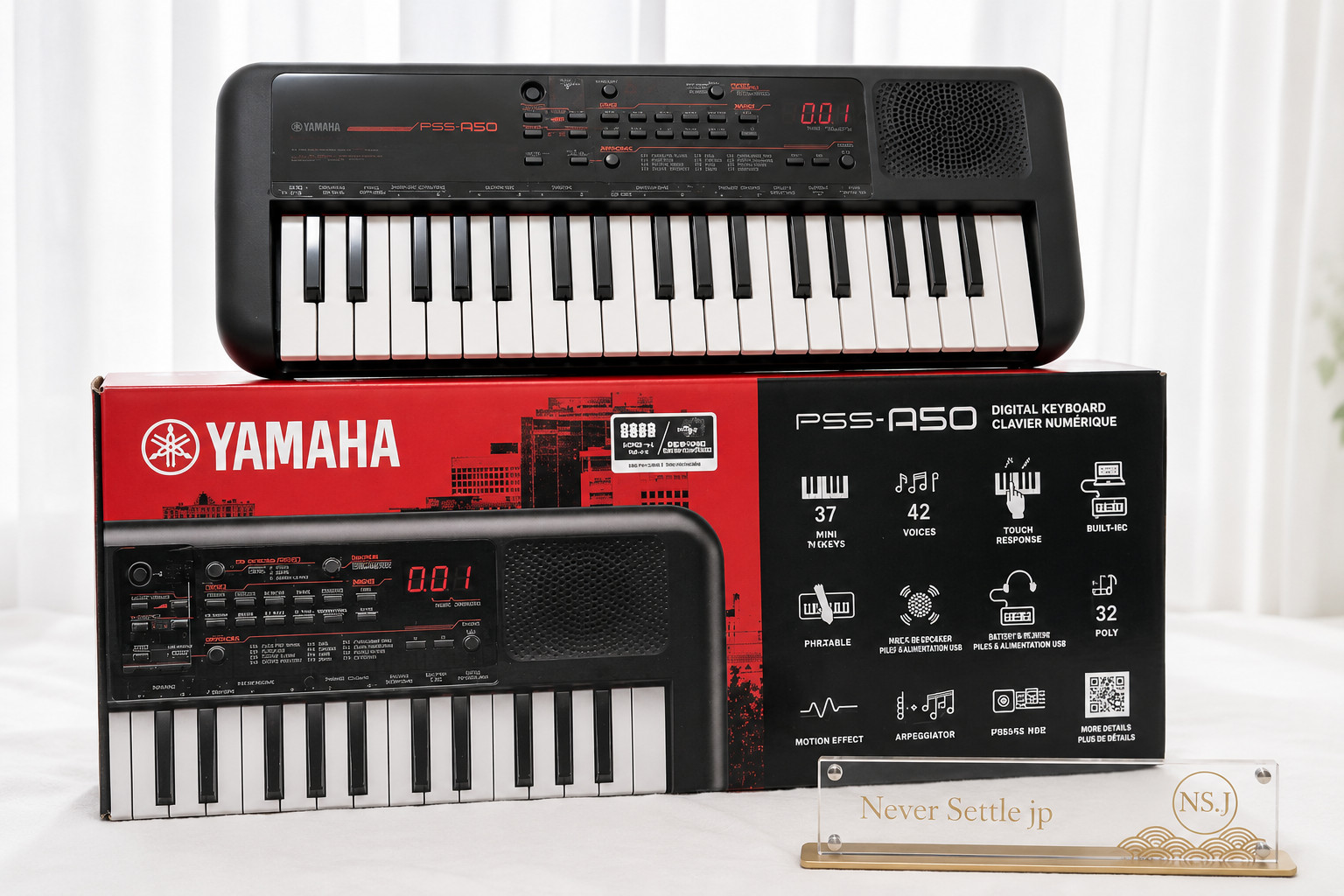 Yamaha PSS-A50 37-Key Portable Mini Keyboard USB MIDI Black Near Mint Japan Used