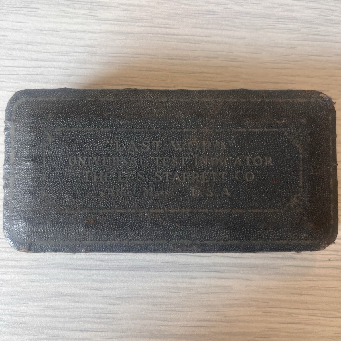 The L.S. Starrett Co. Last Word Universal Dial Test Indicator with Case