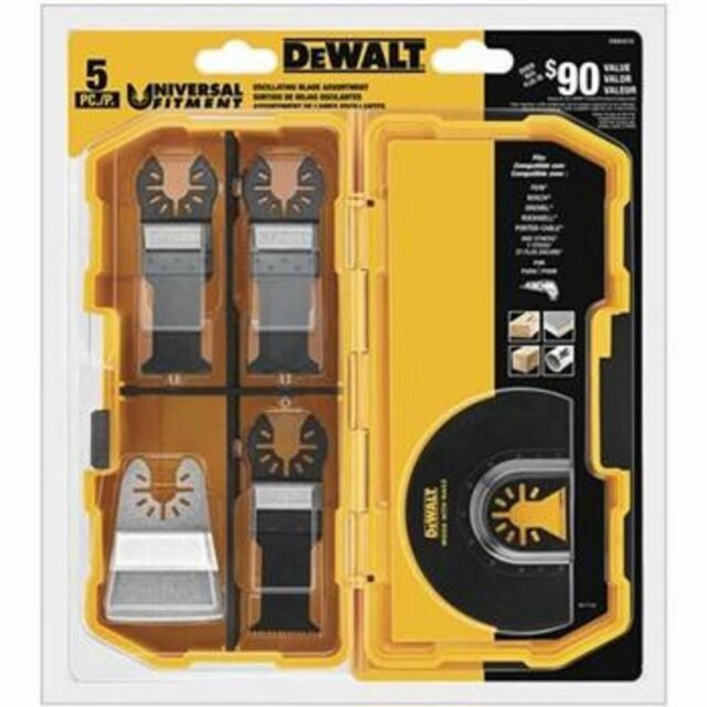 DEWALT DWA4216 Oscillating Tool Blades Kit 5-Piece New In Box