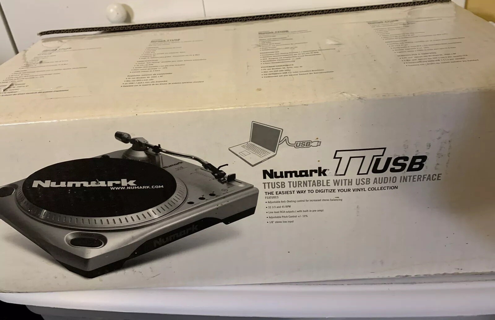 New Numark TT USB Turntable Open Box TTUSB