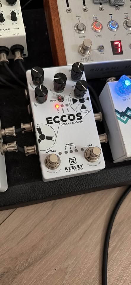 Used Keeley Eccos Tape Delay Looper Guitar Effects Pedal