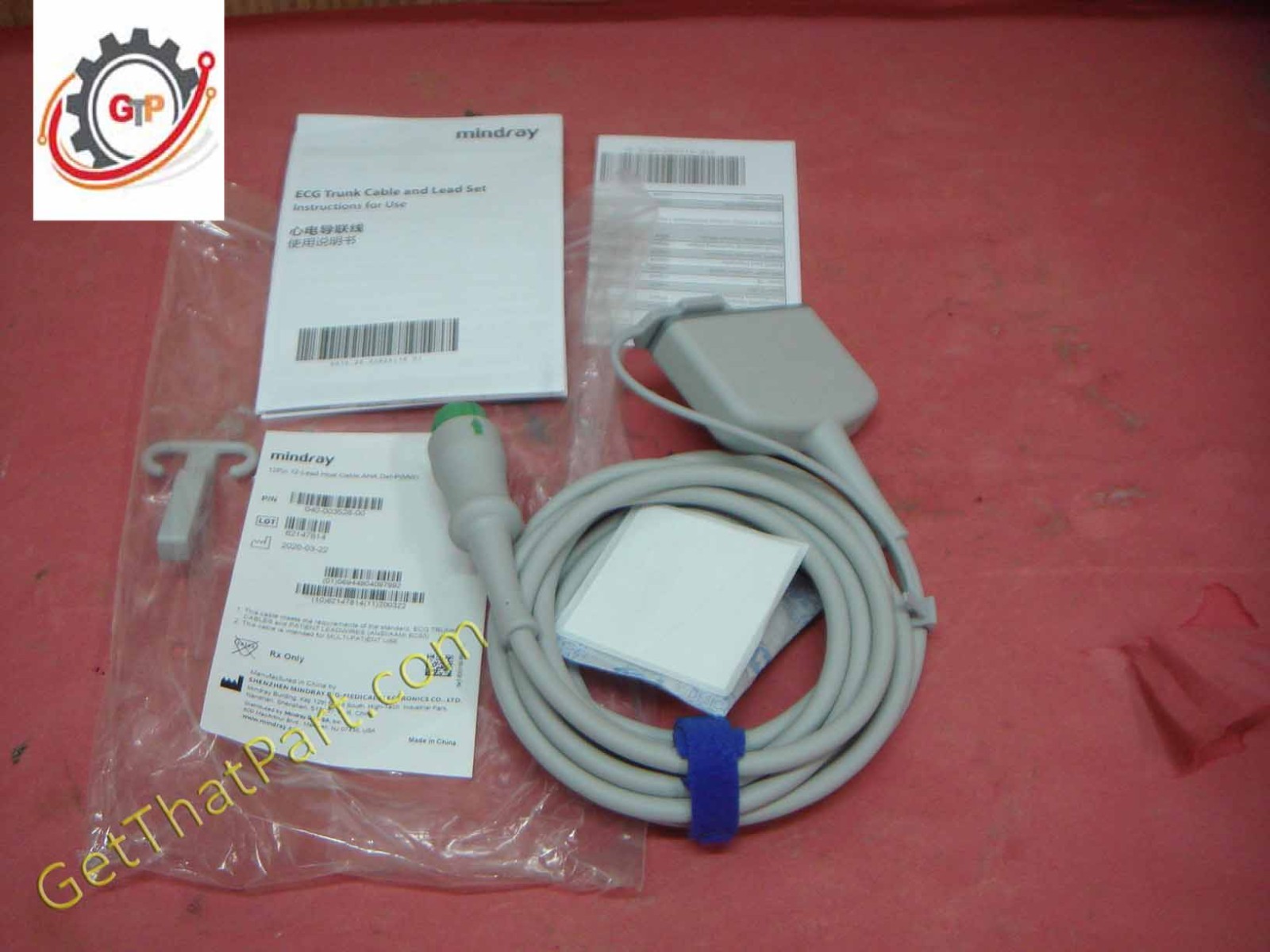 Mindray 12 Pin And Lead Host Adult Child ECG Defibrillation Cable New