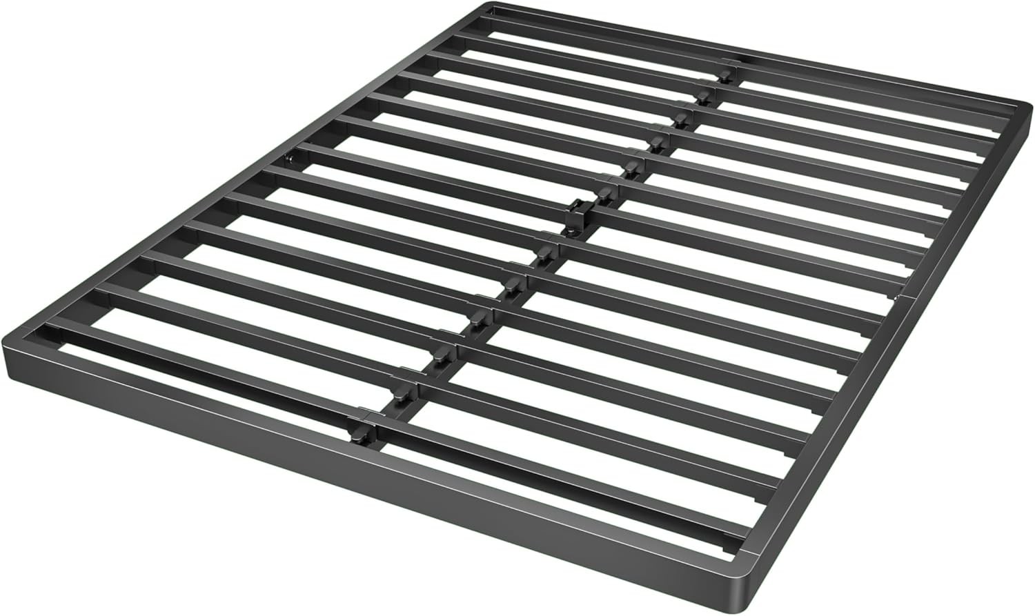 2 Inch King Box Spring Low Profile, Heavy Duty Metal Box Spring Bed Base, Bunkie