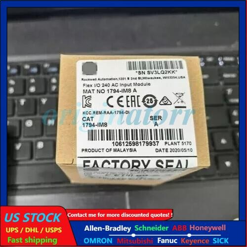 New Factory Sealed 1794-IM8 SER A Flex I/O Digital Input Module 1794IM8