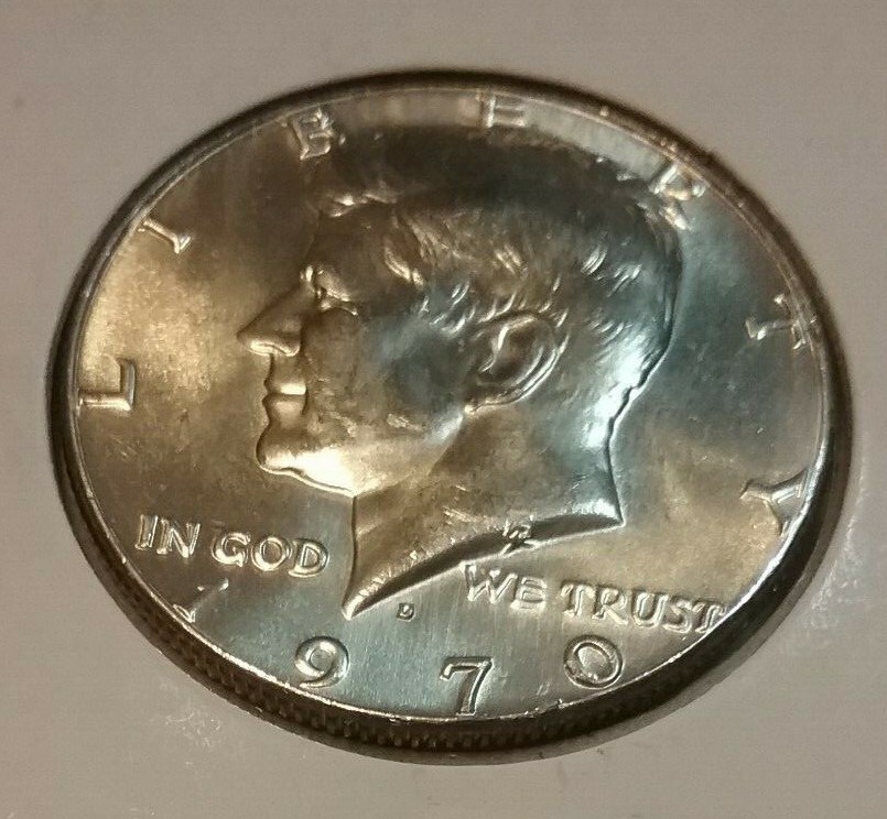 1970 Kennedy D Half Dolar - BU - 40% Silver