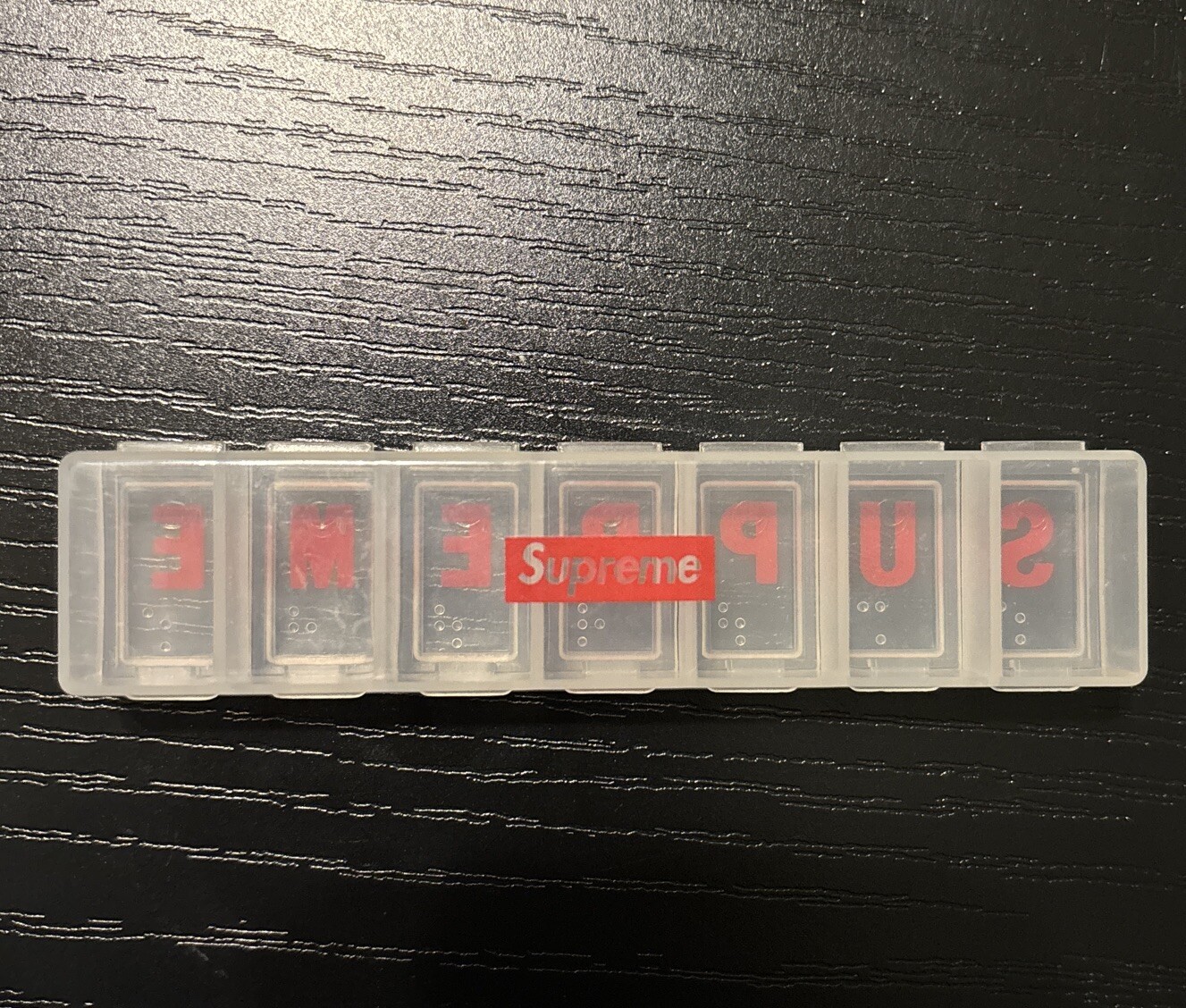 Supreme Weekday Pillbox Organizer SS15 Rare NEW