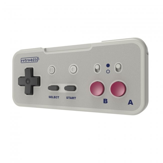 Retro-Bit Origin8 2.4 GHz Wireless Controller for Nintendo NES/Switch/PC Gray
