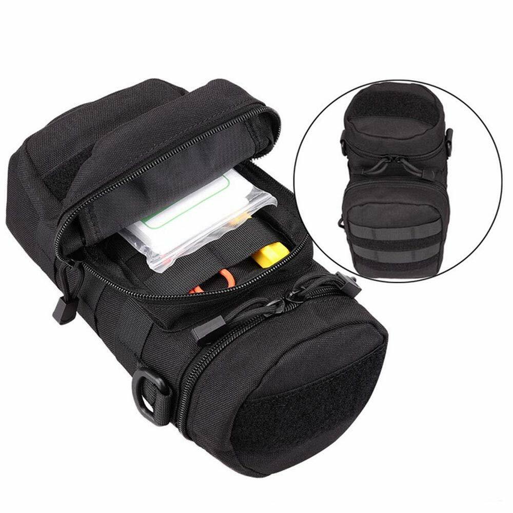 Military Molle Kettle Bag Bottle Carrier Pouch Tactical EDC Water Bottle Holder