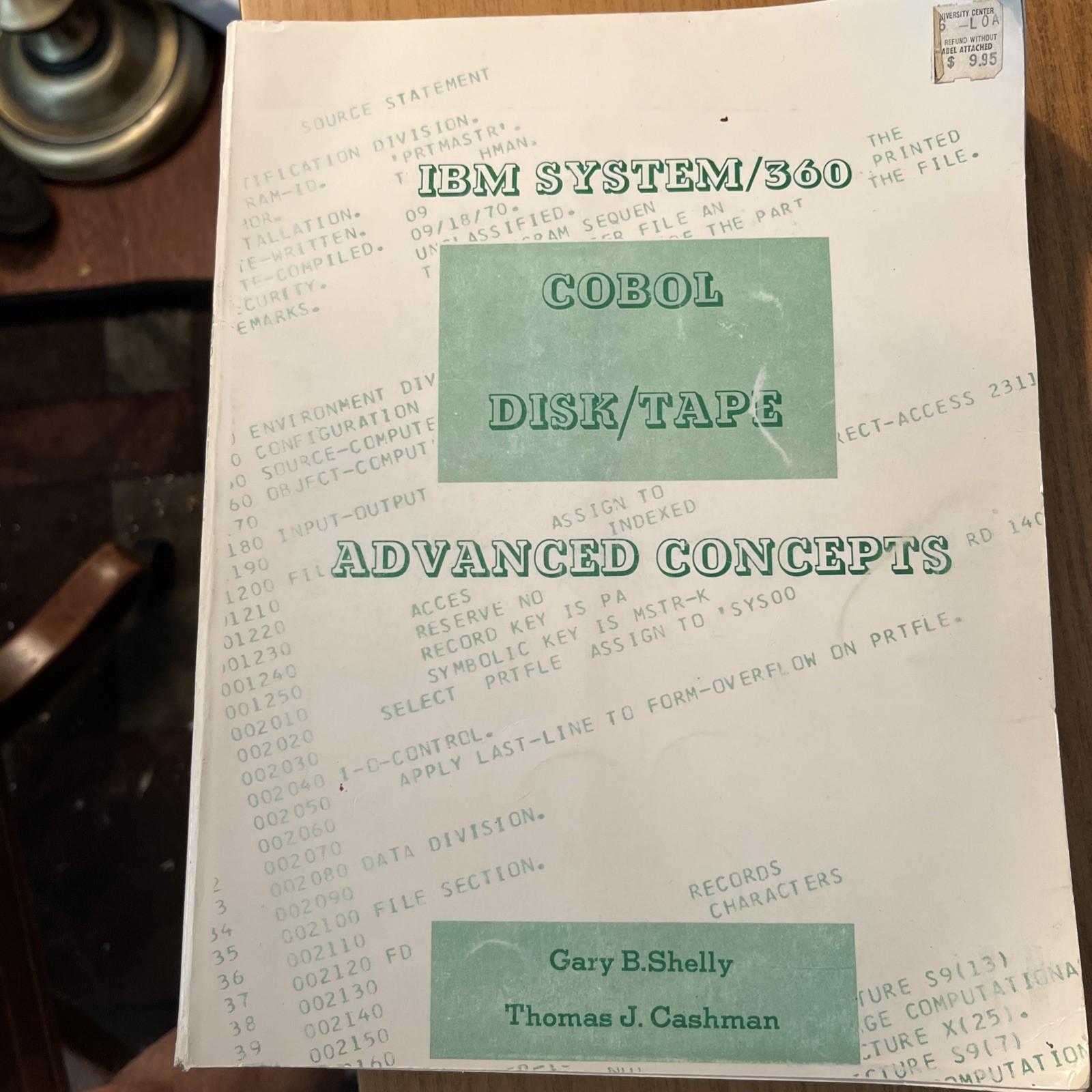 Vintage IBM 360 COBOL Disk/Tape Advanced Concepts