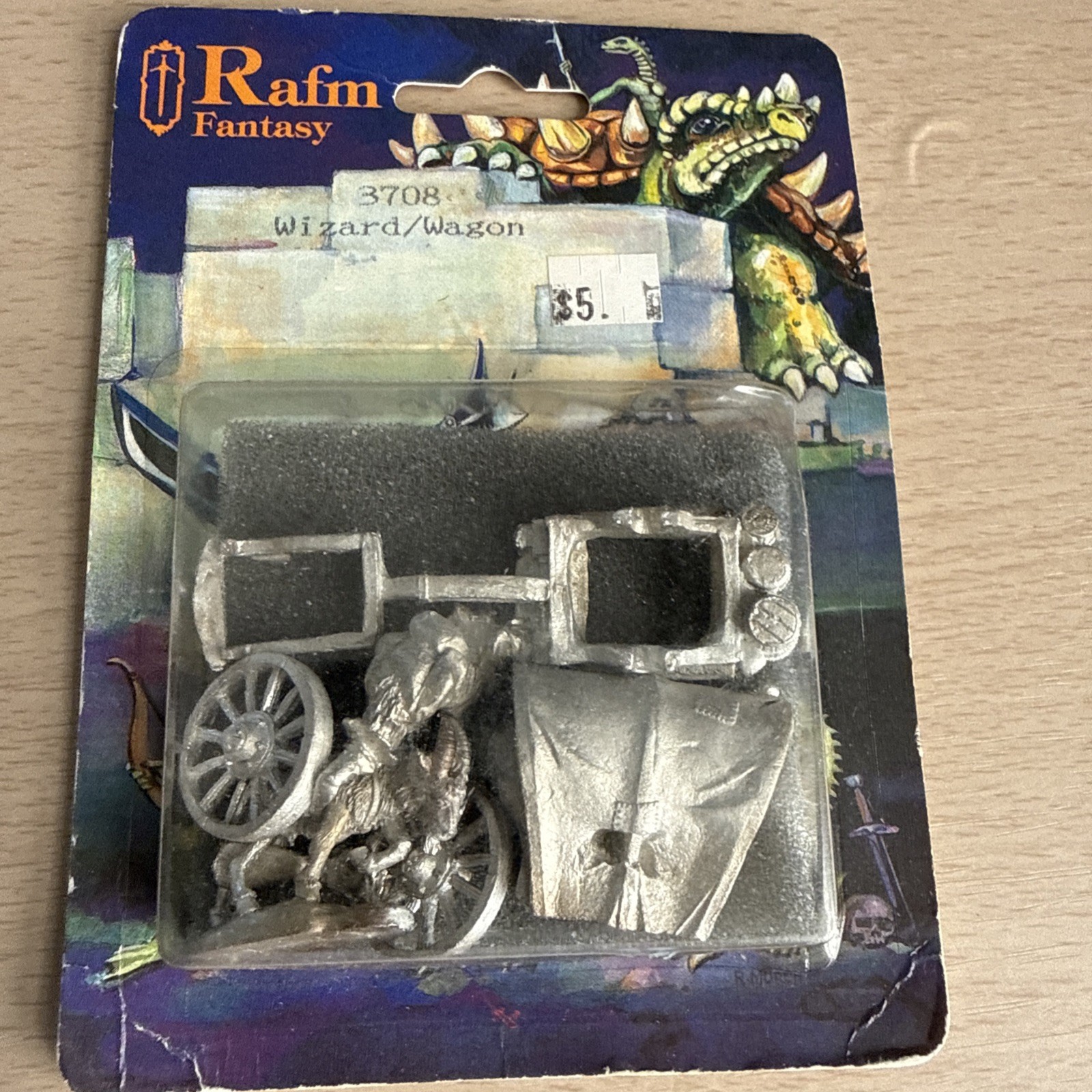Rafm Games D&D Sealed Box Miniatures 3708 Wizard & Wagon
