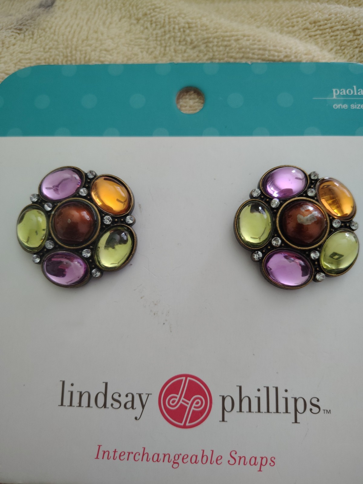 Lindsay Phillips Interchangeable Shoe Snaps Floral