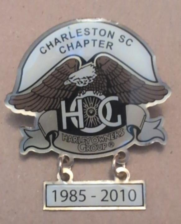 Lot of Harley Davidson Owners Group South Carolina Pins & Patches HOG Charleston