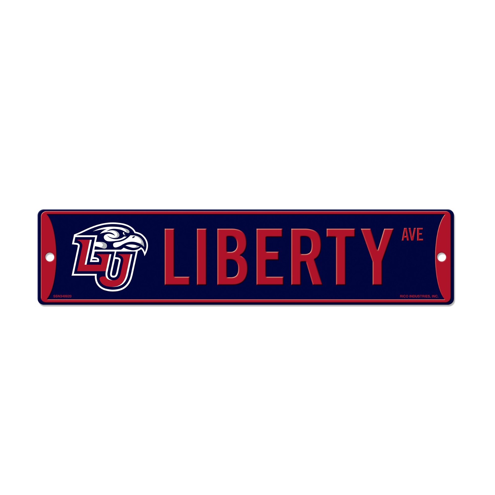 Liberty University Sign 4" x 17" Plastic Street Sign - Liberty Flames