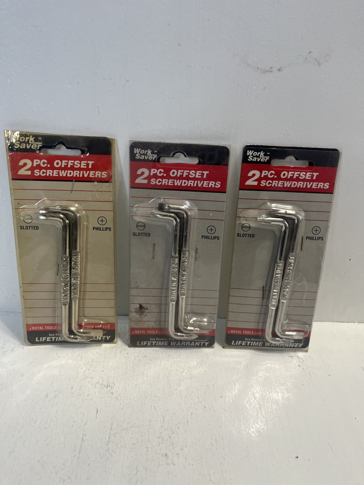 - (3) Offset Screwdrivers 2 Size Pack Motorcycle Car Truck Mechanic