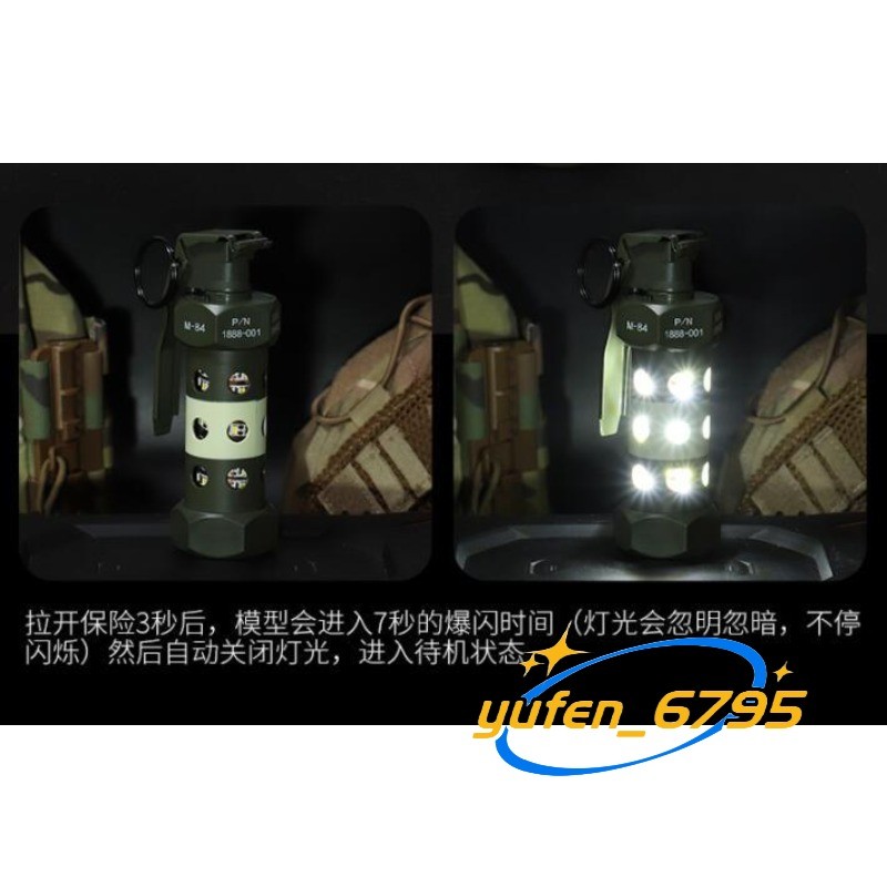 Emergency Flash Light Cosplay Nylon Dummy Flashbang Plastic Model Prop Gift New